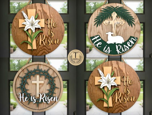 Christian Easter Door Sign Laser Cut SVG Review for Real Projects