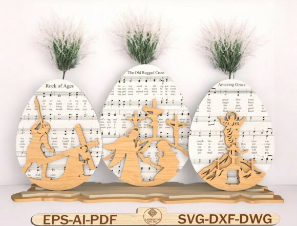 Christian Easter Egg Decor Lasercut File Review