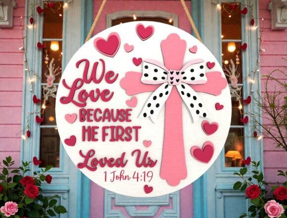 Christian Valentine Door Hanger SVG Review: A Thoughtful Design for Real Projects