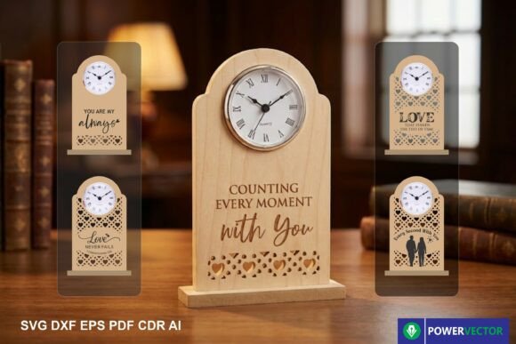Love Desk Clock SVG Bundle Review: A Practical Embroidery Design for Heartfelt Projects