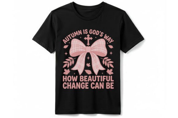 Pink Bow Autumn Cross T-Shirt Review for Real Projects