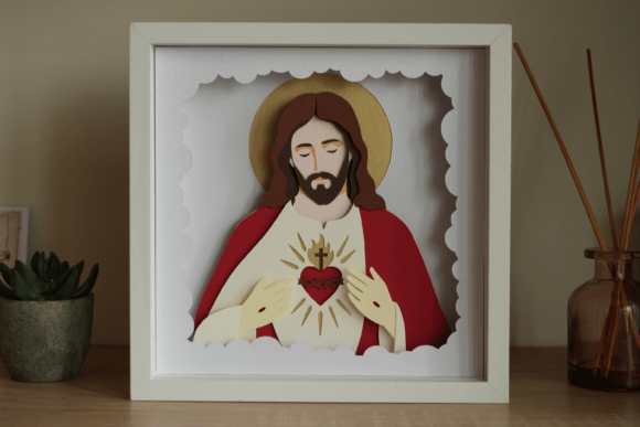 Sacred Heart of Jesus Layered Shadowbox Review